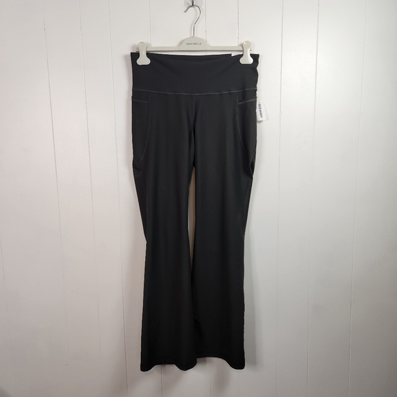 Old Navy Slim Bootcut Flare Leggings High Rise Pockets Olive Green Size Xl New - Picture 1 of 5